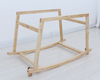 Cesta Mois&eacute;s personalizada con soporte mecedor de madera RS-2303
